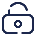 Lock Keyhole Unlocked SVG Icon